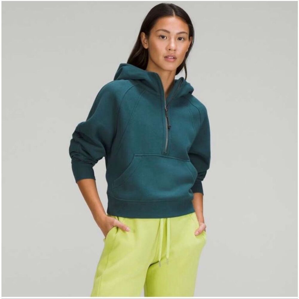 lululemon athletica Teal Half-Zip Hoodie